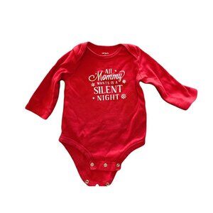 6 M carters novelty Christmas onesie